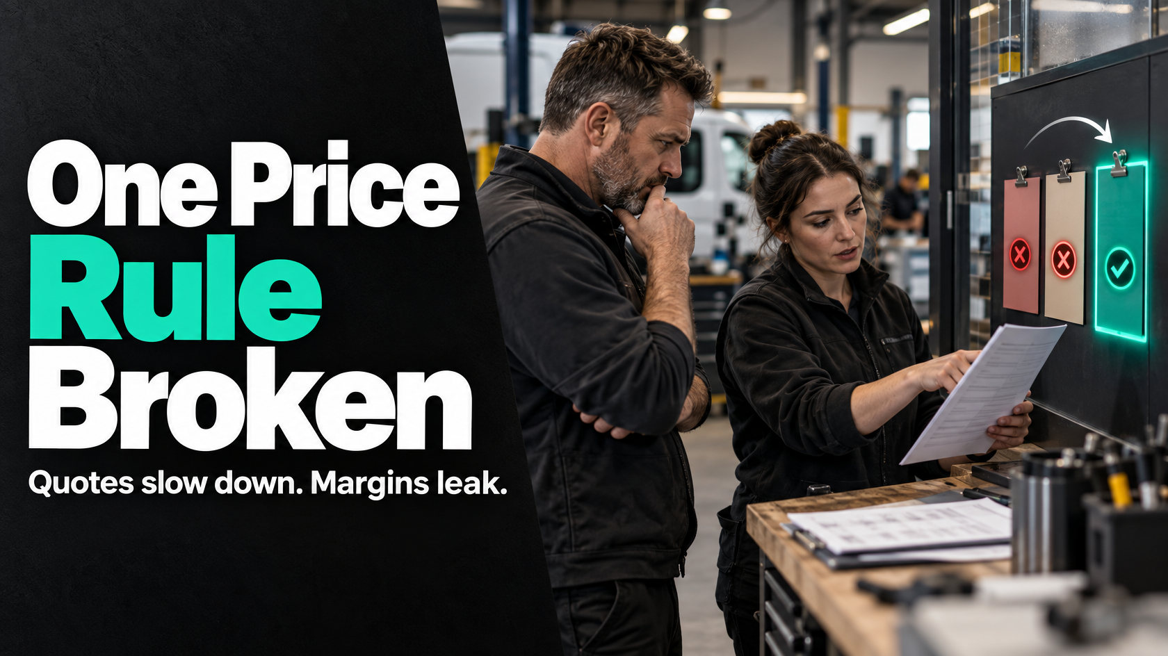 Sales and operations staff reviewing customer-specific pricing rules in a quoting system